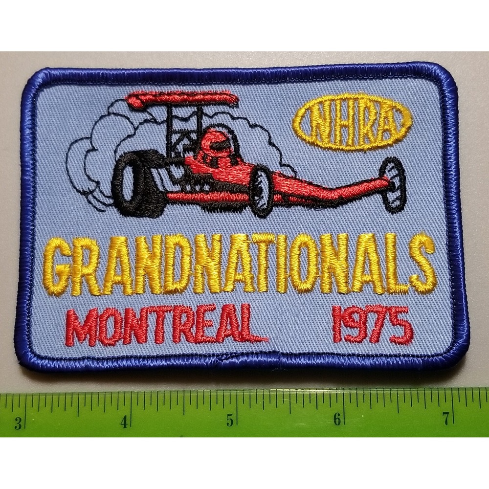 NHRA National Hot Rod Association GRAND NATIONALS MONTREAL 1975 Patch